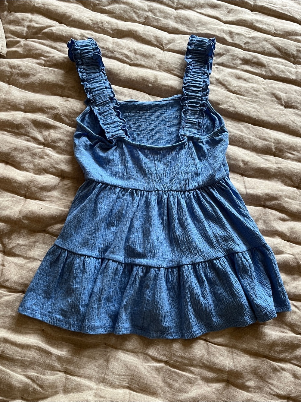 Altar'd State M Ruffle Strap Tiered Tank nwot - Picture 5 of 5